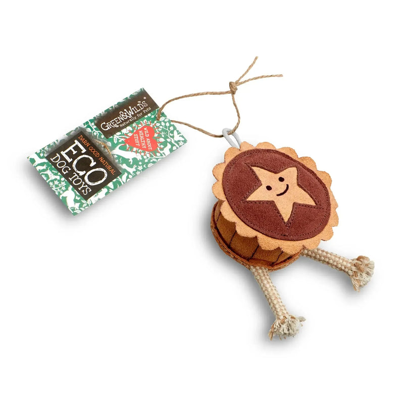 Green & Wilds | Merry the Mince Pie, Eco Dog Toy-Green & Wilds-Love My Hound