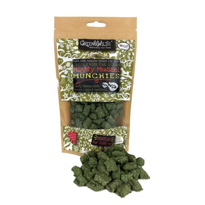 Green & Wilds - Mighty Mussel Munchies Dog Treats - 130g