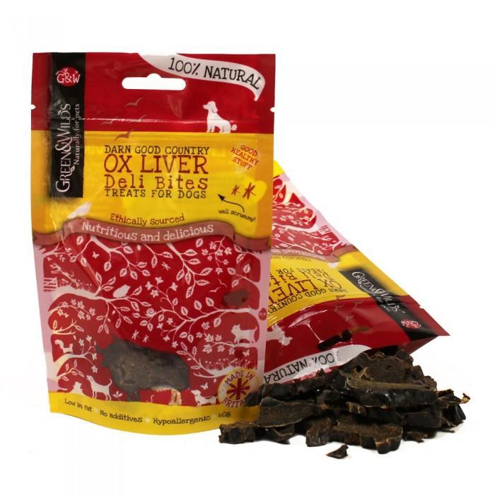 Green & Wilds | Ox Liver Deli Bites Dog Treats 40g-Green & Wilds-Love My Hound