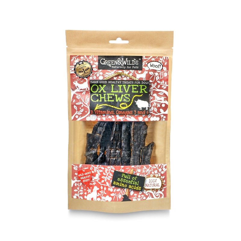 Green & Wilds | Ox Liver Dog Chews 100g-Green & Wilds-Love My Hound