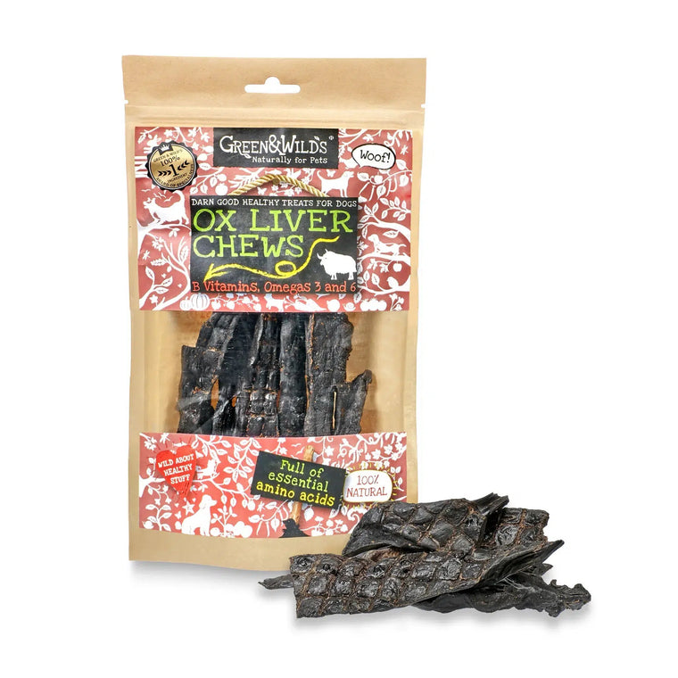 Green & Wilds | Ox Liver Dog Chews 100g