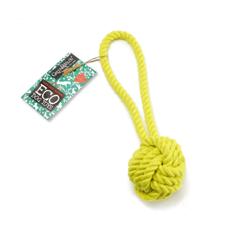 Green & Wilds | Rope Ball - Eco Dog Toy-Green & Wilds-Love My Hound
