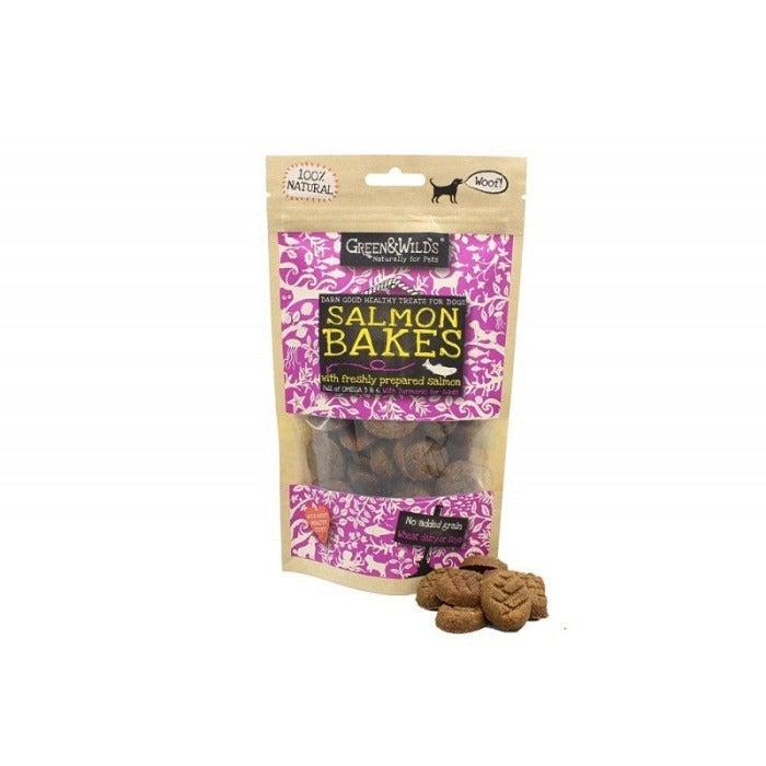 Green & Wilds - Salmon Bakes Dog Treats - 150g-Green & Wilds-Love My Hound