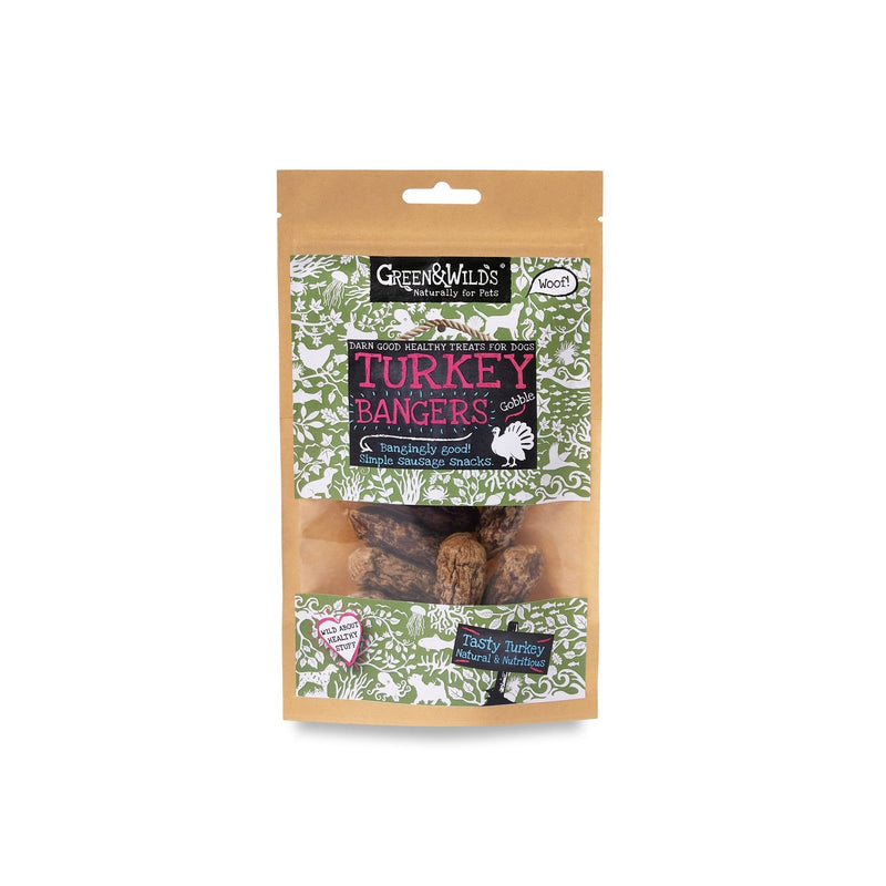 Green & Wilds | Turkey Banger, 75g-Green & Wilds-Love My Hound