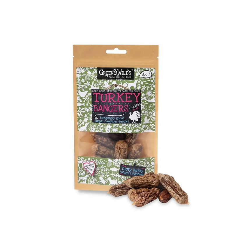 Green & Wilds | Turkey Banger, 75g-Green & Wilds-Love My Hound