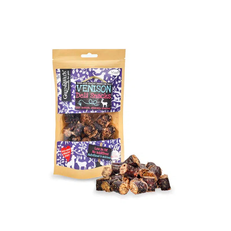Green & Wilds | Venison Deli Snacks Dog Treats 75g-Green & Wilds-Love My Hound