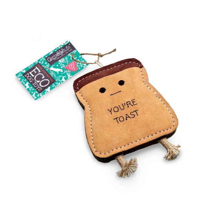 Green & Wilds | You're Toast - Eco Dog Toy-Green & Wilds-Love My Hound