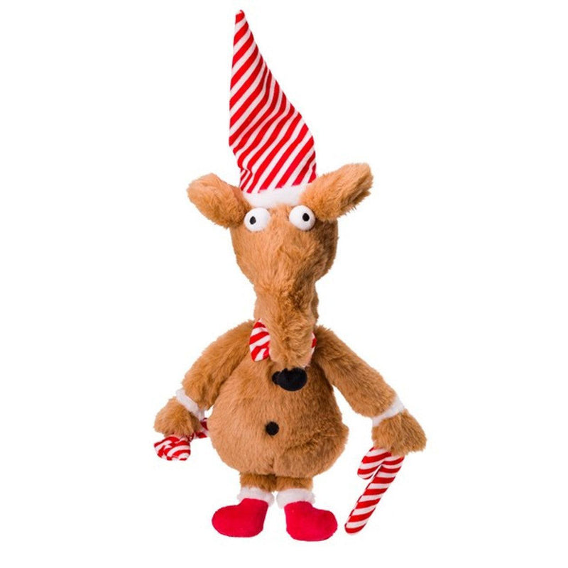 House of Paws | Brown Plush Christmas Rat Dog Toy-House of Paws-Love My Hound