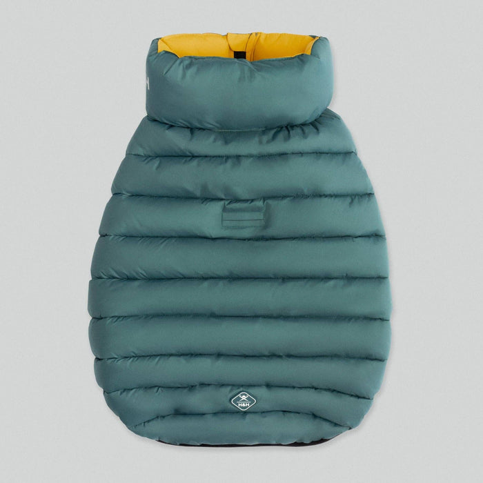 Hugo & Hudson X Hackett | Dog Puffer Jacket, Forest Green & Gold-Hugo & Hudson-Love My Hound