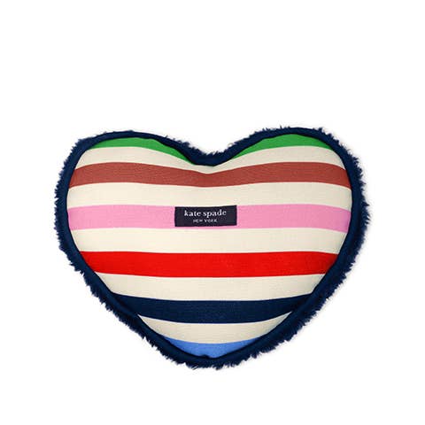 Kate Spade New York | Stripy Heart Dog Chew Toy-Kate Spade New York-Love My Hound
