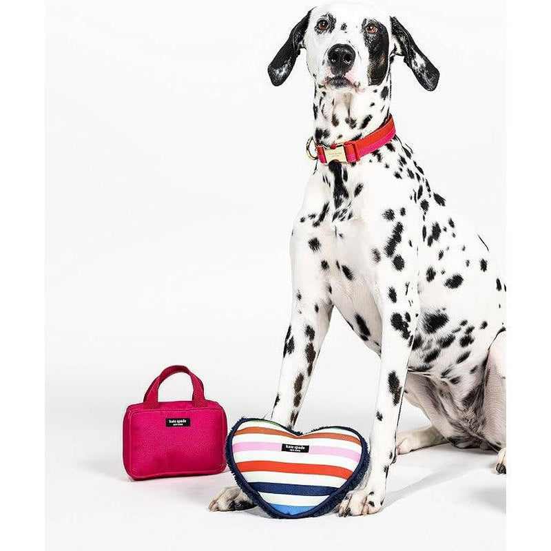 Kate Spade New York | Stripy Heart Dog Chew Toy-Kate Spade New York-Love My Hound