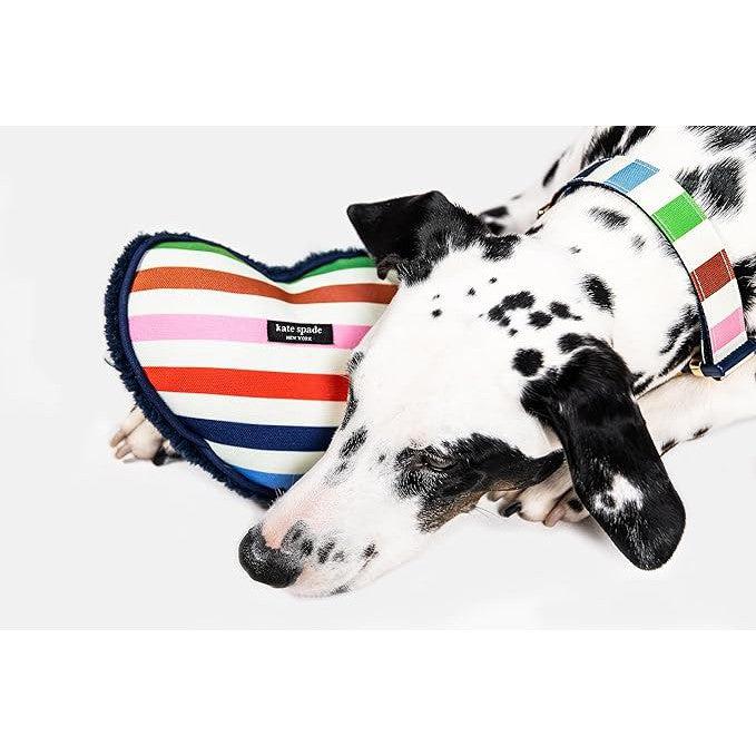Kate Spade New York | Stripy Heart Dog Chew Toy-Kate Spade New York-Love My Hound