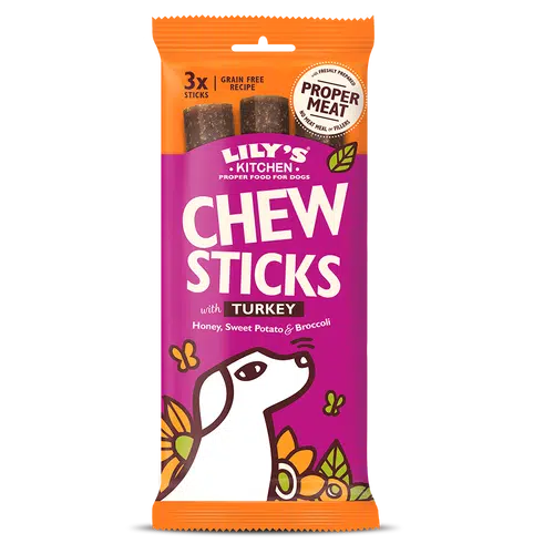 Lily's Kitchen - Chew Sticks With Turkey - 120g