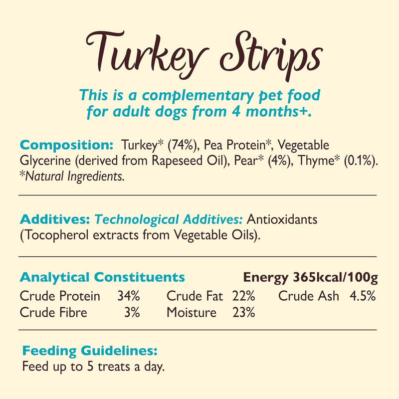 Lily's Kitchen | Turkey Strips Treats (70g)-Lily's Kitchen-Love My Hound