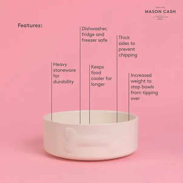 Mason Cash - Colour Mix Cream Dog Bowl-Mason Cash-Love My Hound