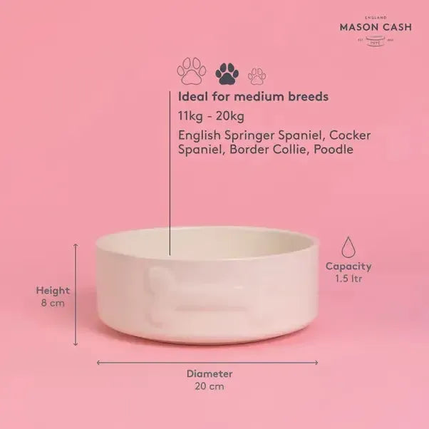 Mason Cash - Colour Mix Cream Dog Bowl-Mason Cash-Love My Hound