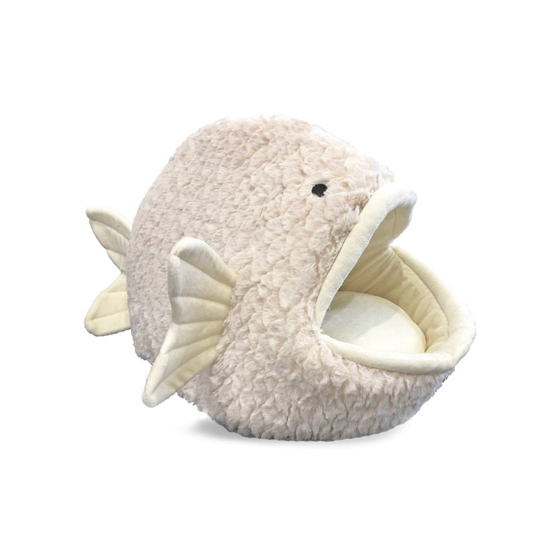 Nandog | White Fish Dog Bed and Cat Hut-Nandog Pet Gear-Love My Hound