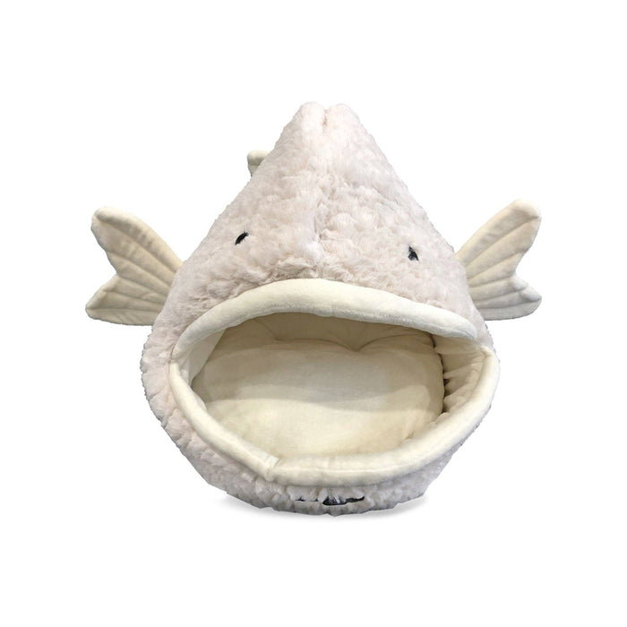 Nandog | White Fish Dog Bed and Cat Hut-Nandog Pet Gear-Love My Hound