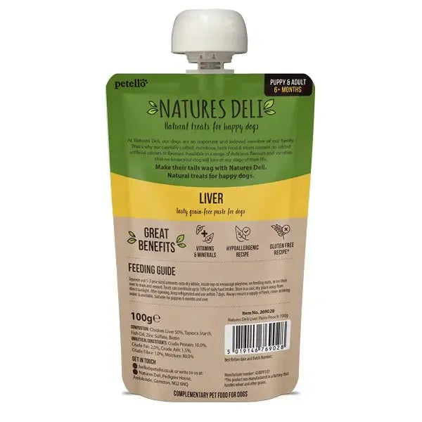 Natures Deli | Chicken Liver Paste Pouch-Natures Deli-Love My Hound