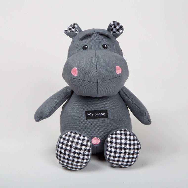 Nordog | Henny The Hippo Grey - Plush Dog Toy