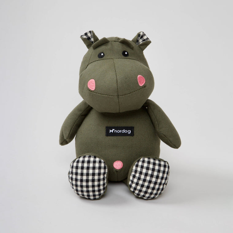 Nordog | Henny The Hippo Olive - Plush Dog Toy