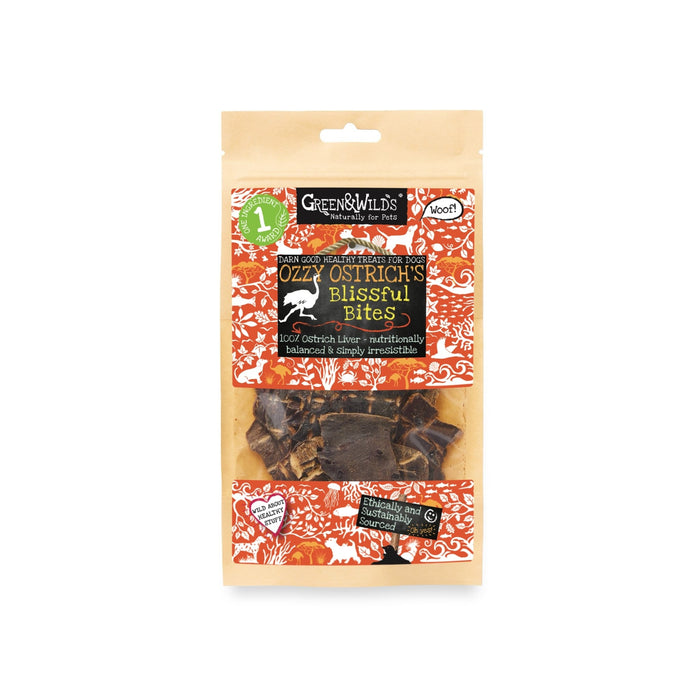 Green & Wilds | Ozzy Ostrich's Blissful Bites, 100g