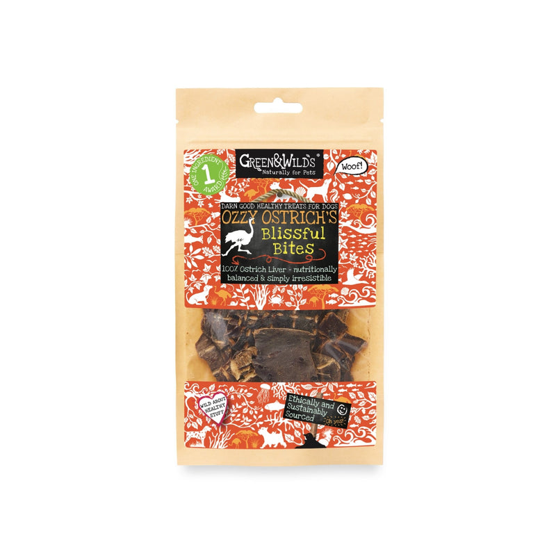 Green & Wilds | Ozzy Ostrich's Blissful Bites, 100g