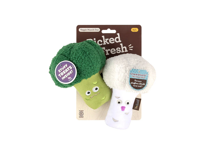P.L.A.Y |  Picked Fresh Veggie Munch Duo - Plush Dog Toy