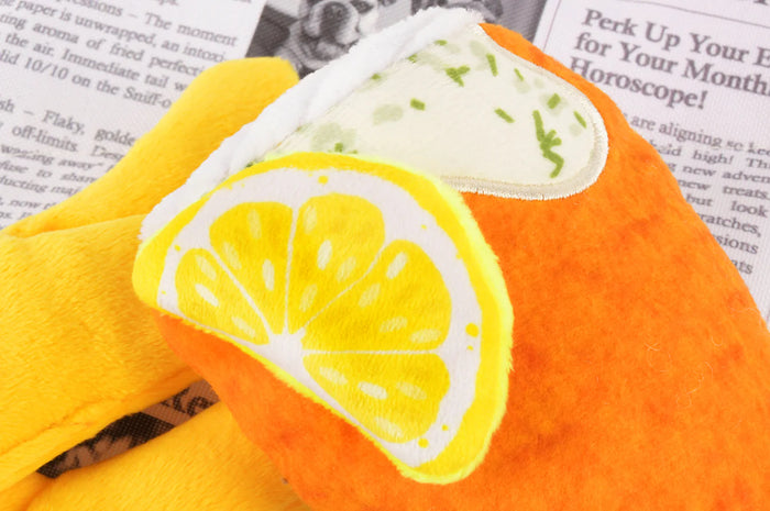 P.L.A.Y |  International Classic Fish & Chips - Plush Dog Toy