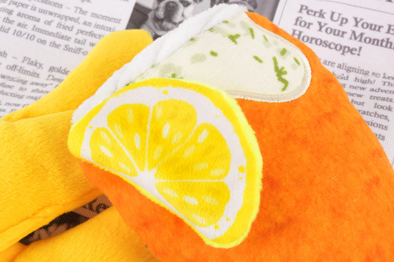 P.L.A.Y |  International Classic Fish & Chips - Plush Dog Toy