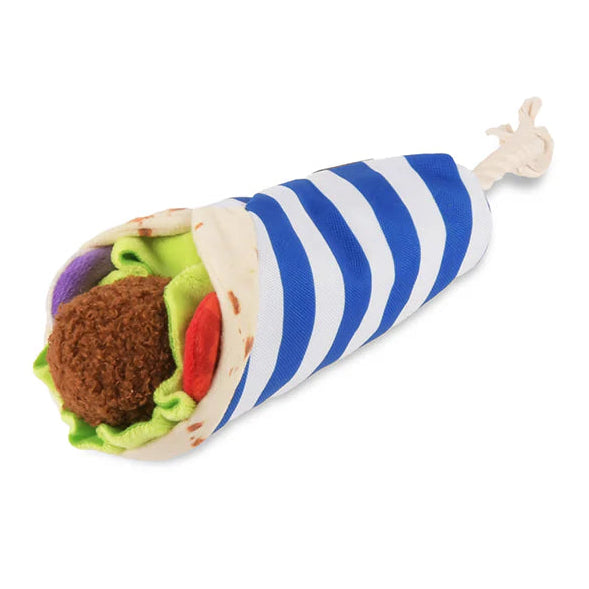 P.L.A.Y |  International Classic Fur-lafel Wrap - Plush Dog Toy