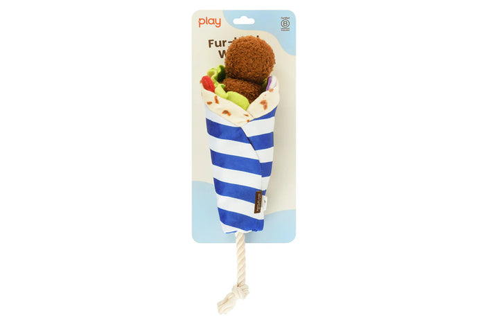P.L.A.Y |  International Classic Fur-lafel Wrap - Plush Dog Toy