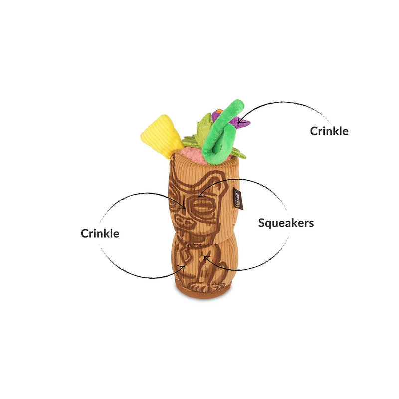 P.L.A.Y | Barktender - Tiki Time Plush Dog Toy-P.L.A.Y-Love My Hound