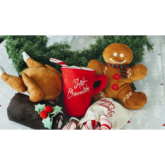 P.L.A.Y | Christmas Gingerbread Man - Plush Dog Toy-P.L.A.Y-Love My Hound