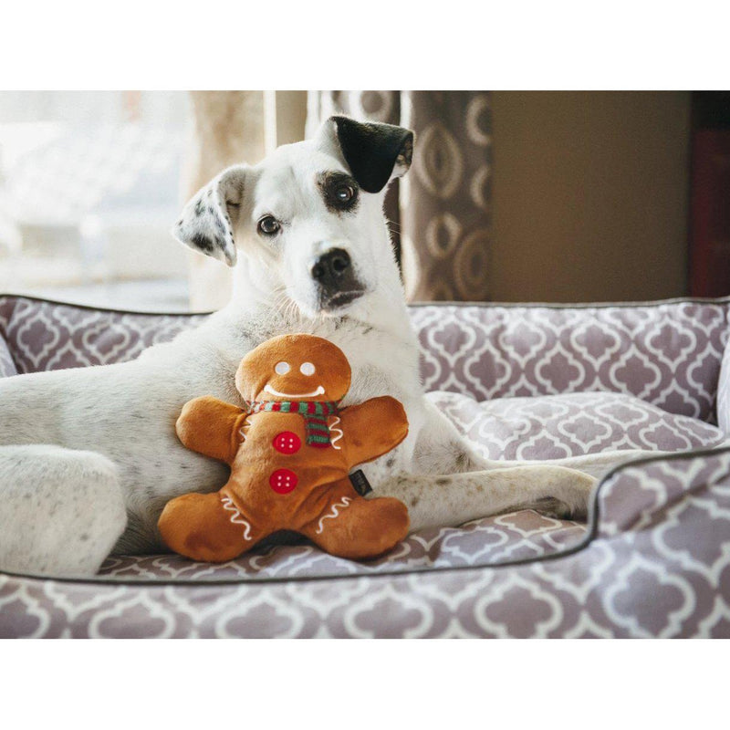 P.L.A.Y | Christmas Gingerbread Man - Plush Dog Toy-P.L.A.Y-Love My Hound