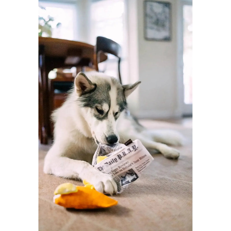 P.L.A.Y | International Classic Fish & Chips - Plush Dog Toy-P.L.A.Y-Love My Hound