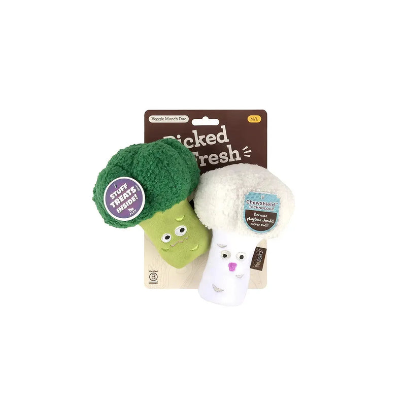 P.L.A.Y | Picked Fresh Veggie Munch Duo - Plush Dog Toy-P.L.A.Y-Love My Hound