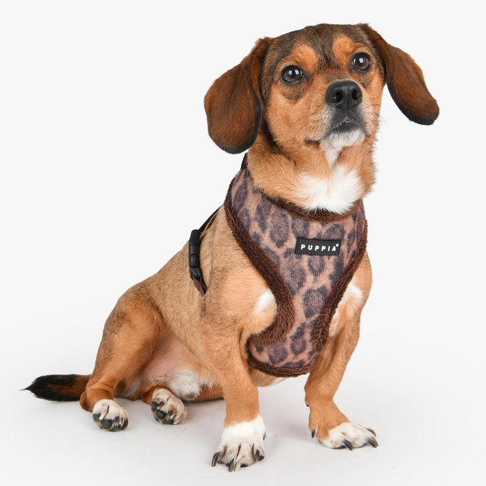 Puppia - Kovo Soft Dog Harness (A) - Brown Leopard-Puppia-Love My Hound