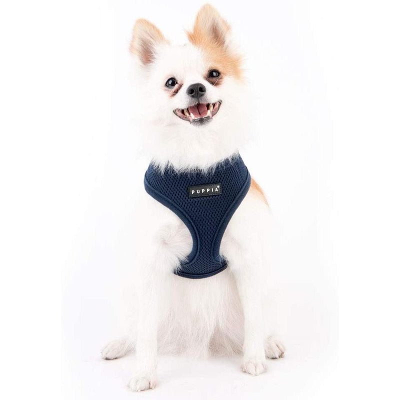 Puppia Soft Dog Harness (A) - Indigo-Puppia-Love My Hound