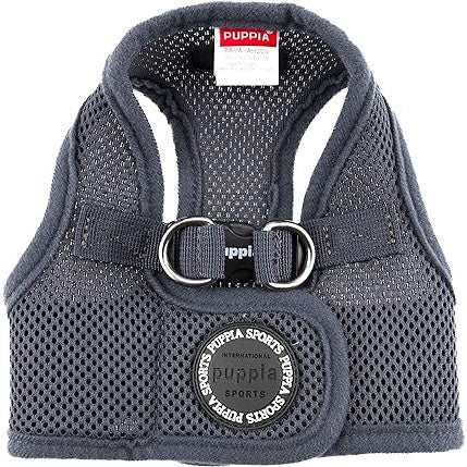 Puppia Soft Jacket Harness (B) - Grey-Puppia-Love My Hound