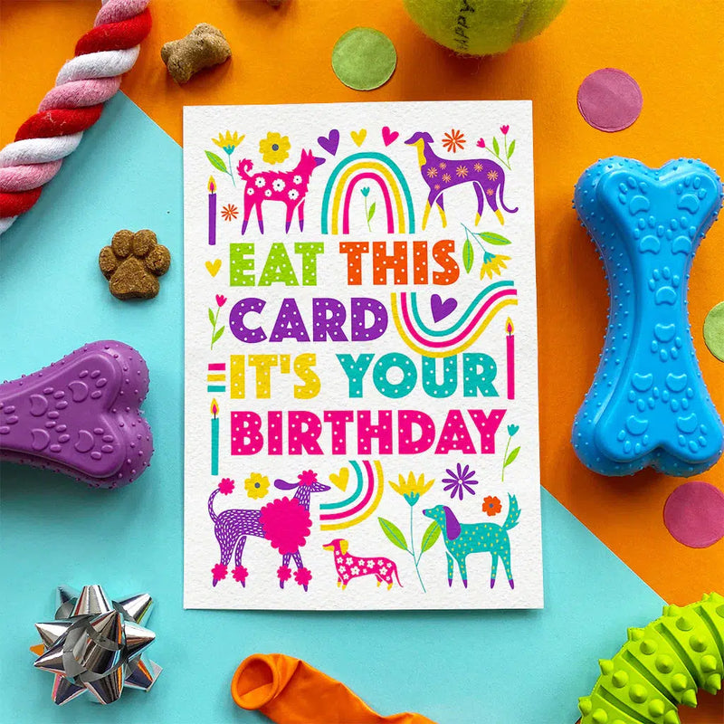 Scoff Paper - Eat This Card - Edible Birthday Card-Scoff Paper-Love My Hound