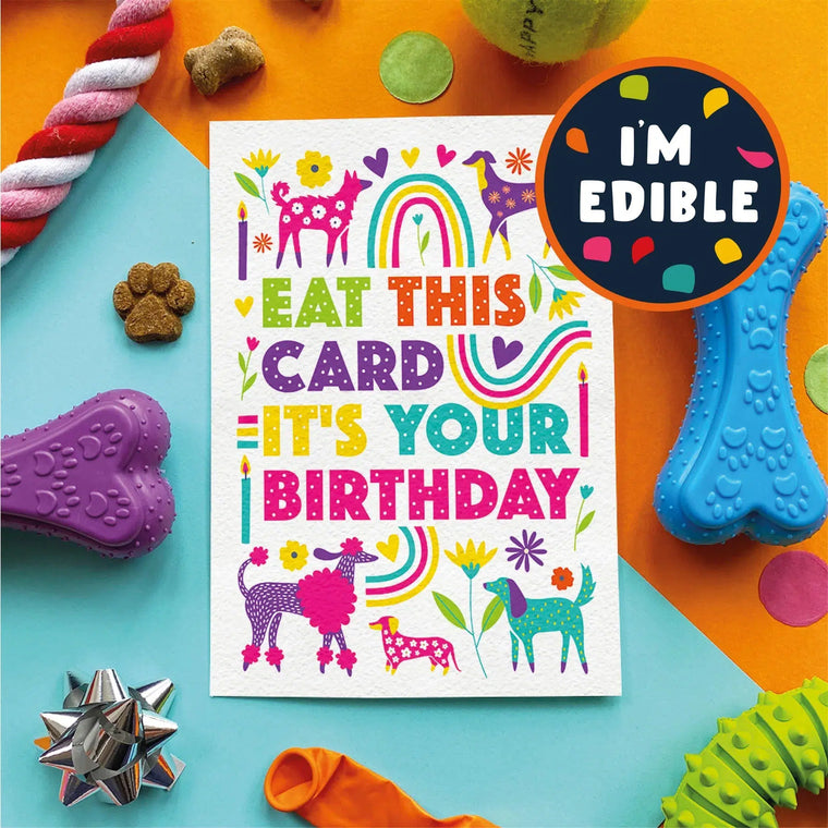 Scoff Paper - Eat This Card - Edible Birthday Card