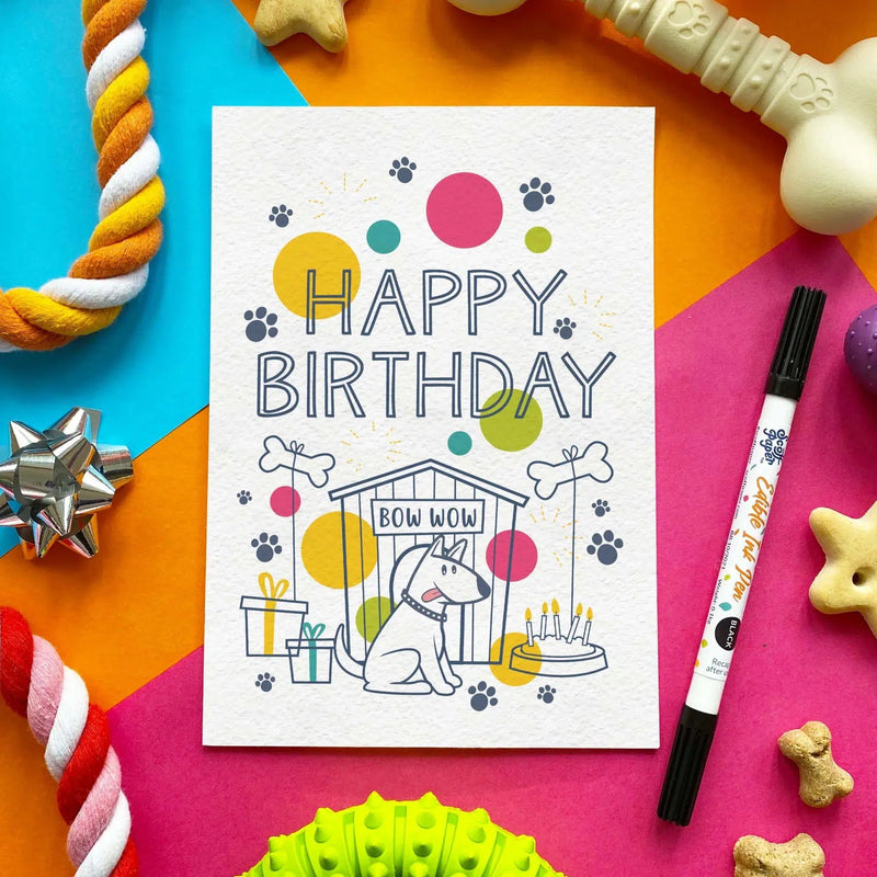 Scoff Paper| Happy Birthday Bow Wow - Edible Birthday Card-Scoff Paper-Love My Hound