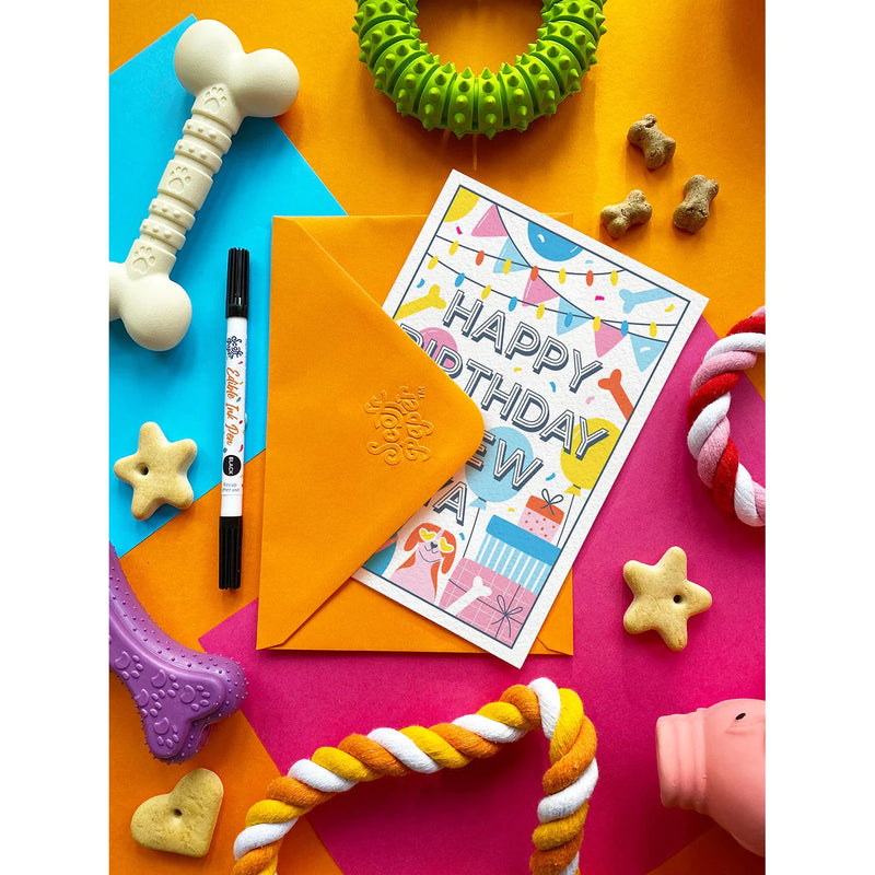 Scoff Paper - Happy Birthday Chew Ya - Edible Birthday Card-Scoff Paper-Love My Hound