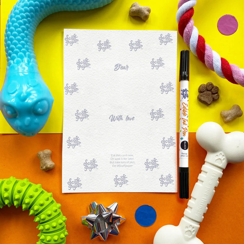 Scoff Paper | Happy Birthday Chew Ya - Edible Birthday Card-Scoff Paper-Love My Hound