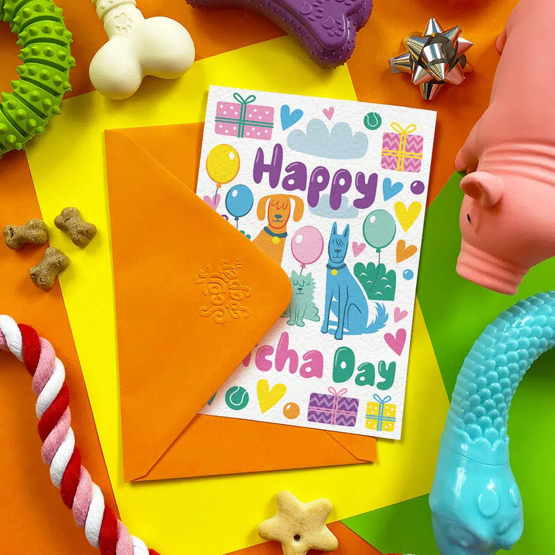 Scoff Paper | Happy Gotcha Day - Edible Birthday Card-Scoff Paper-Love My Hound