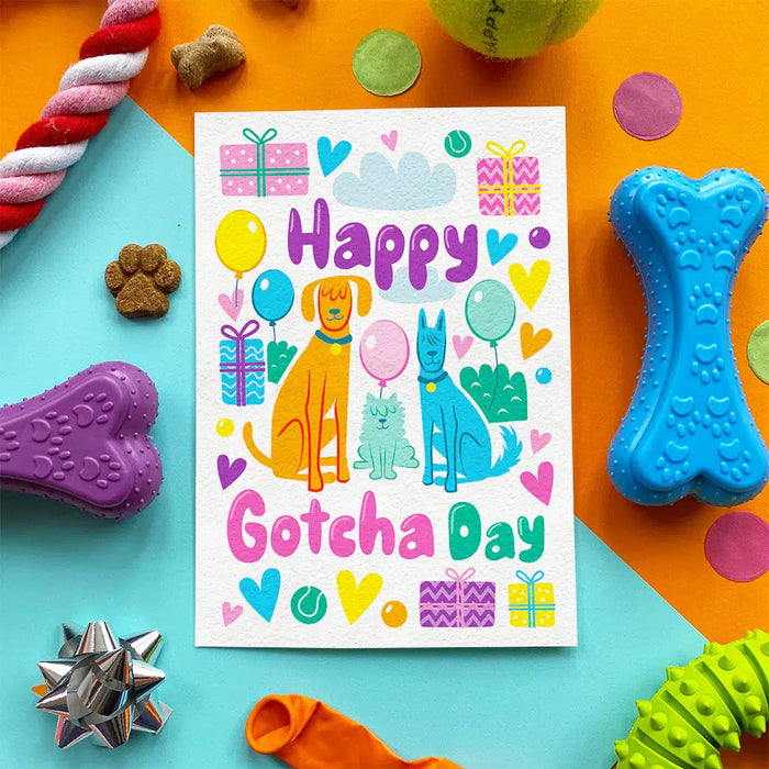 Scoff Paper | Happy Gotcha Day - Edible Birthday Card-Scoff Paper-Love My Hound