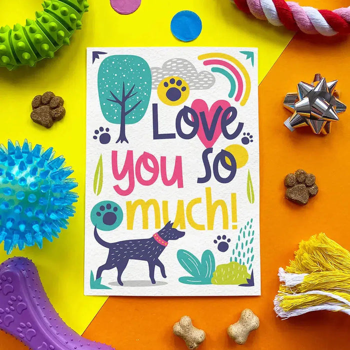 Scoff Paper - I Love You So Much - Edible Dog Card-Scoff Paper-Love My Hound