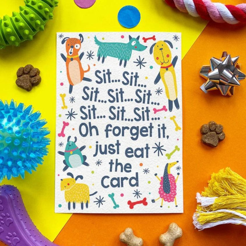 Scoff Paper | Sit Sit Sit - Edible Birthday Card-Scoff Paper-Love My Hound