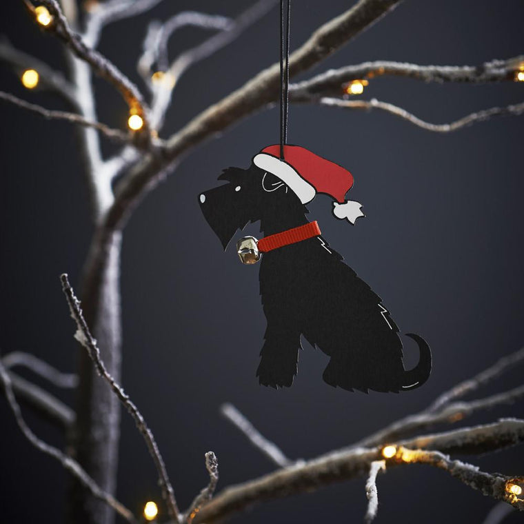 Sweet William | Christmas Tree Decoration - Black Shnauzer